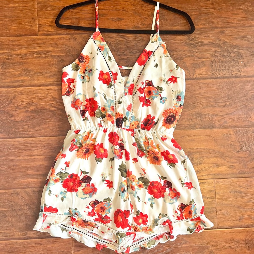 Sienna Sky Summer Floral Romper from Nordstrom